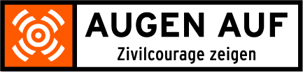 Logo Augen auf - Zivilcourage zeigen