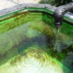 Brunnen in der Innenstadt. Gut für eine kurze Erfrischung. Brunnen TFF Rudolstadt