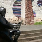 Statue Cranach der Ältere bei der Arbeit